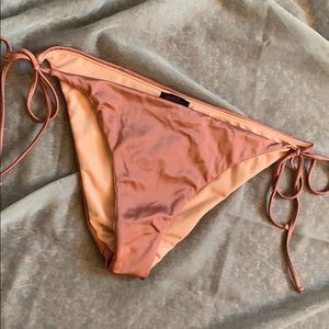 Pacsun rose gold bikini bottoms